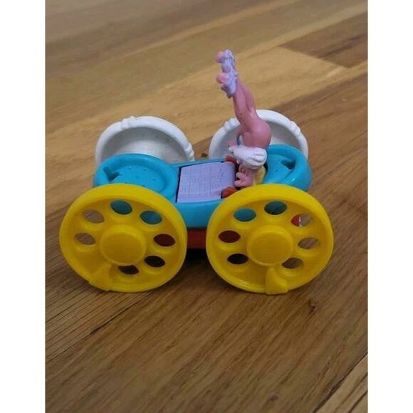 1990 McDonald's Tiny Toon Flip Car Lot – Babs Bunny & Plucky Duck Vehicles VTG - Picture 4 of 9
